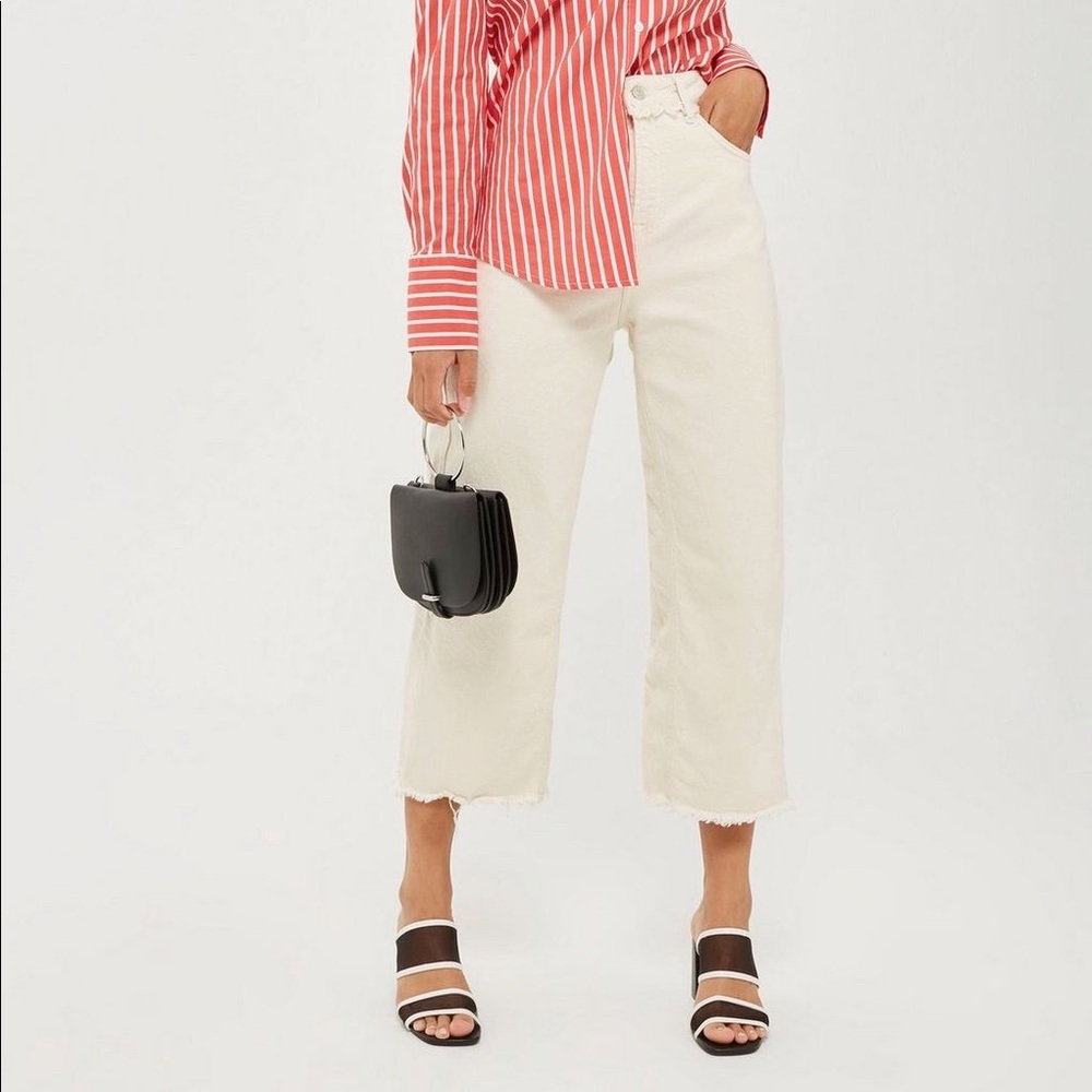 MOTO Cropped Wide Leg Jeans | Topshop | NWOT